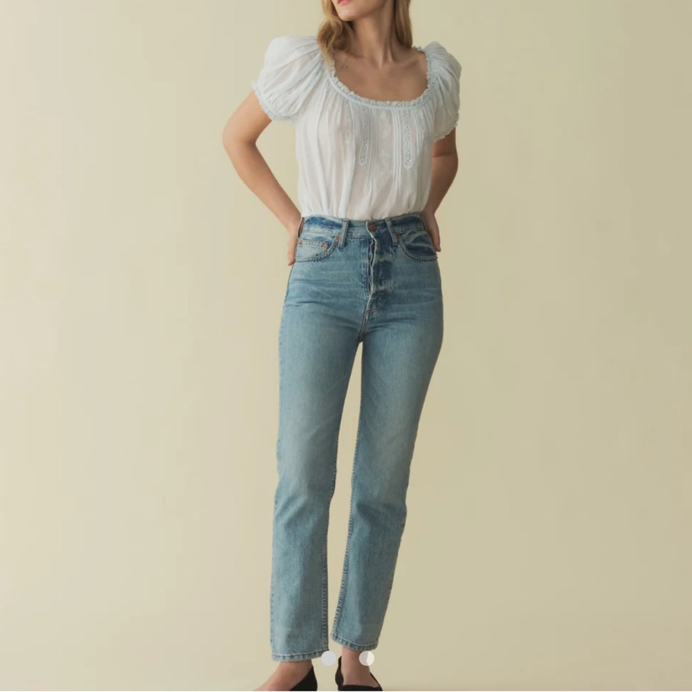 Doen Diana Jean in Light Blue Denim Cap Ferrat Wash - New